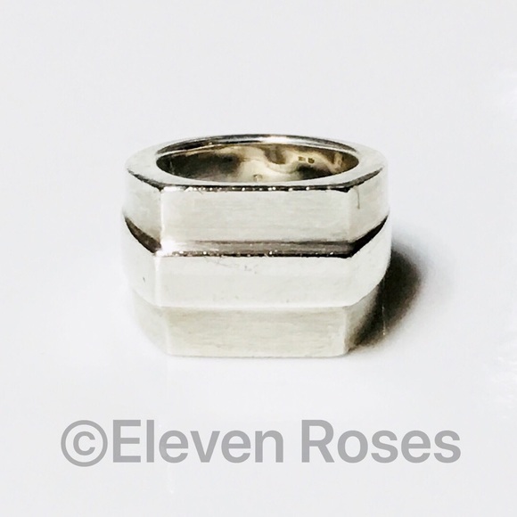 XL Sterling Silver Gucci Ring - Picture 7 of 7